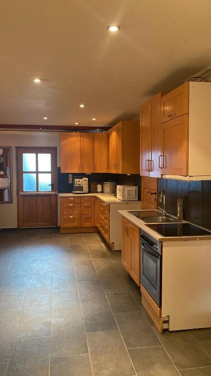 Kuchyň nebo kuchyňský kout v ubytování Ferienwohnung zwischen Wien und Tulln