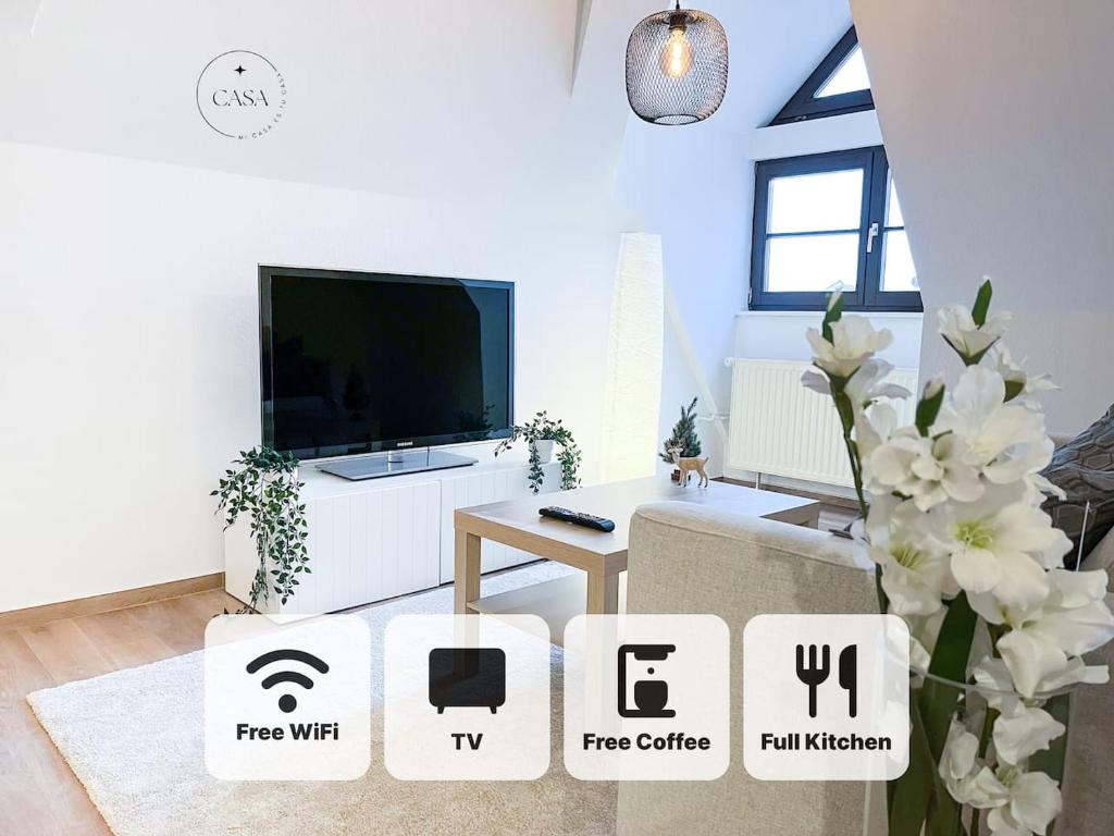 TV a/nebo společenská místnost v ubytování Apartment Scandic Living