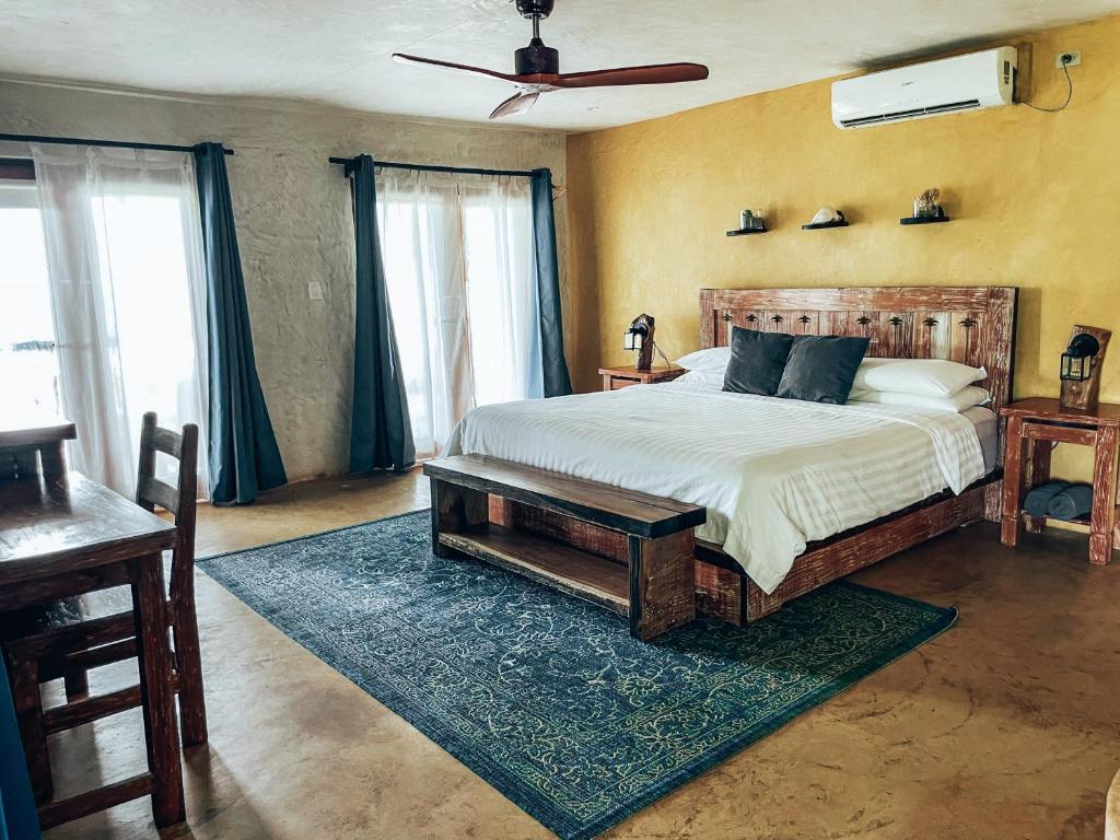 Postel nebo postele na pokoji v ubytování El Sitio de Playa Venao