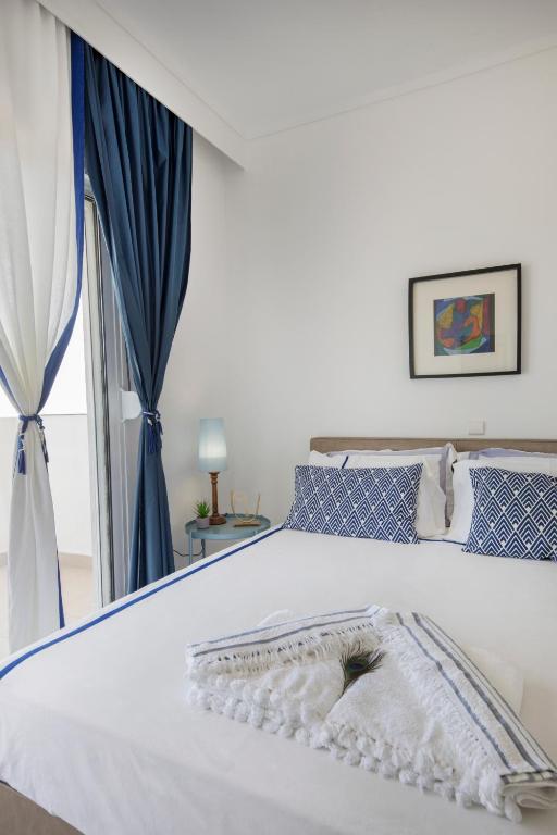 Postel nebo postele na pokoji v ubytování Kahlenberg apartments