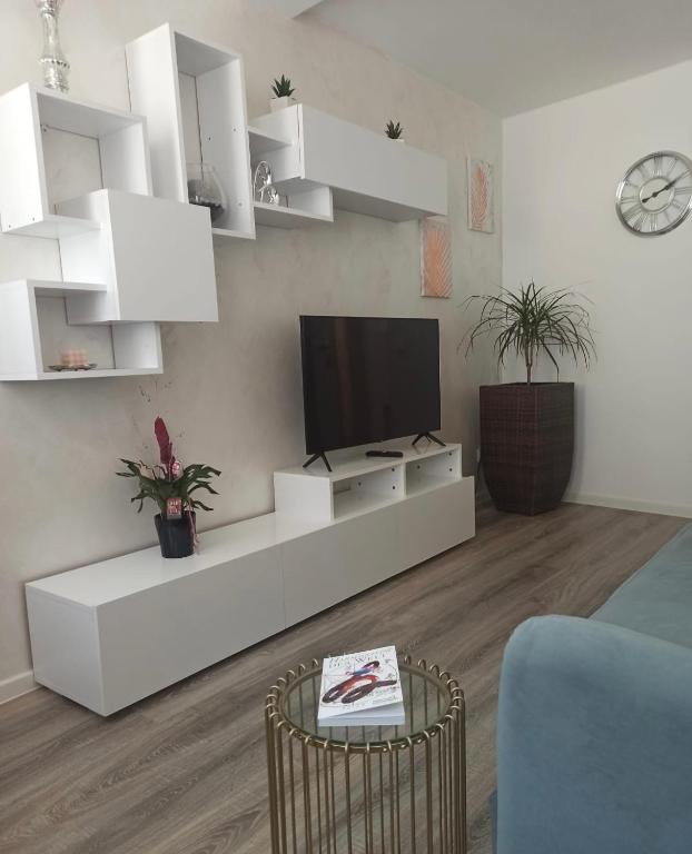 TV a/nebo společenská místnost v ubytování Ferienwohnung Appartamento Da Vinci