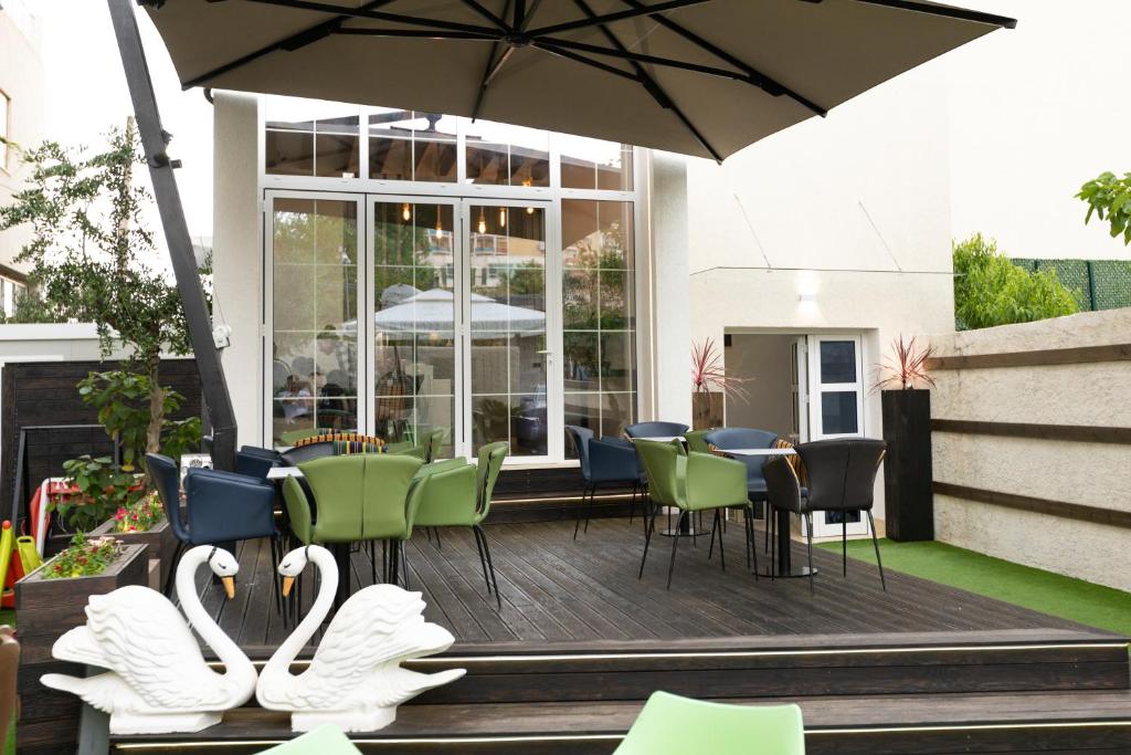 Balkón nebo terasa v ubytování Hotel PortSide GF