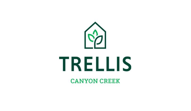 a logo for a canyon creek creamery at Trellis Canyon Creek/Richardson in Richardson