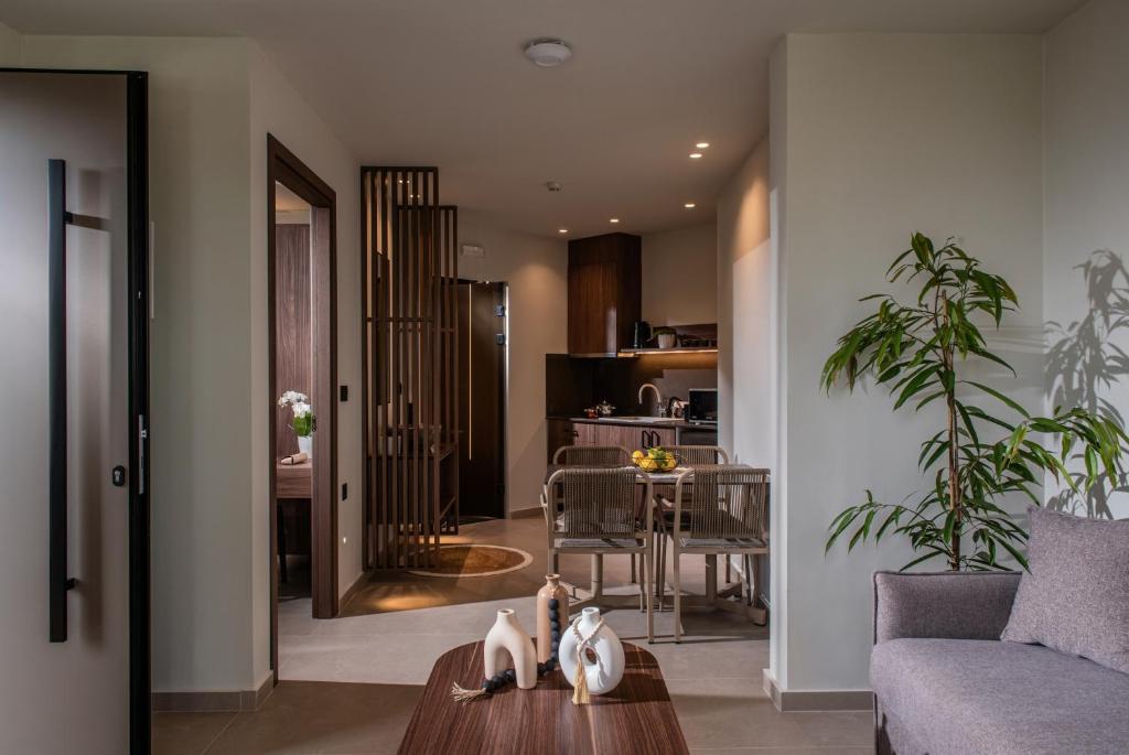 Posezení v ubytování Everest Apartments and Suites