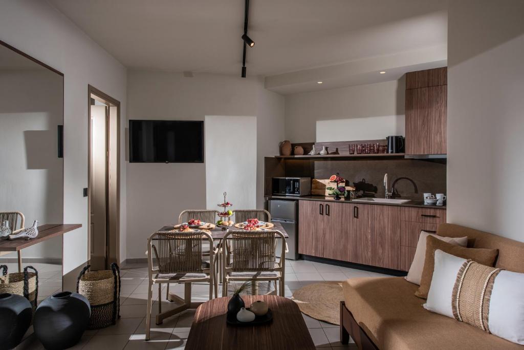 Kuchyň nebo kuchyňský kout v ubytování Everest Apartments and Suites