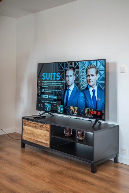 TV a/nebo společenská místnost v ubytování M&F Sweet In Black