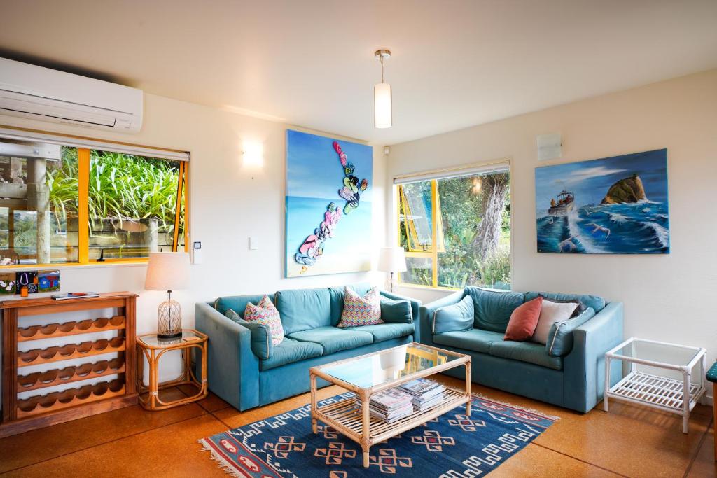 Posezení v ubytování Island View - Stay Waiheke