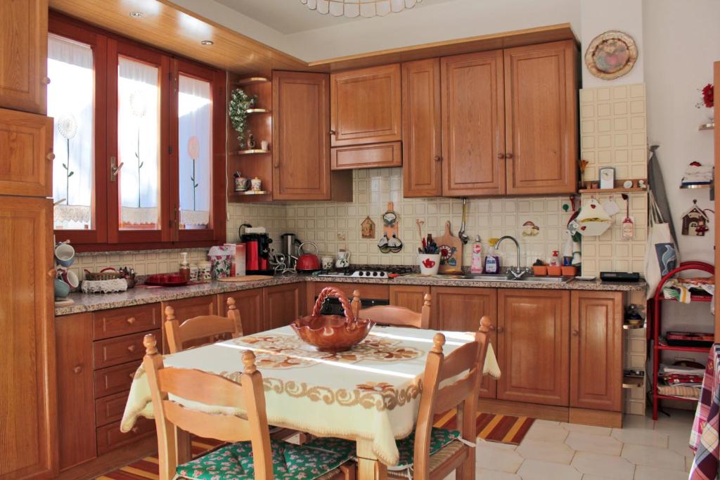 Kuchyň nebo kuchyňský kout v ubytování Magma Guest House