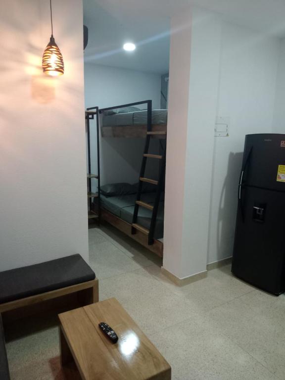 Postel nebo postele na pokoji v ubytování zara's apartamento en coveñas