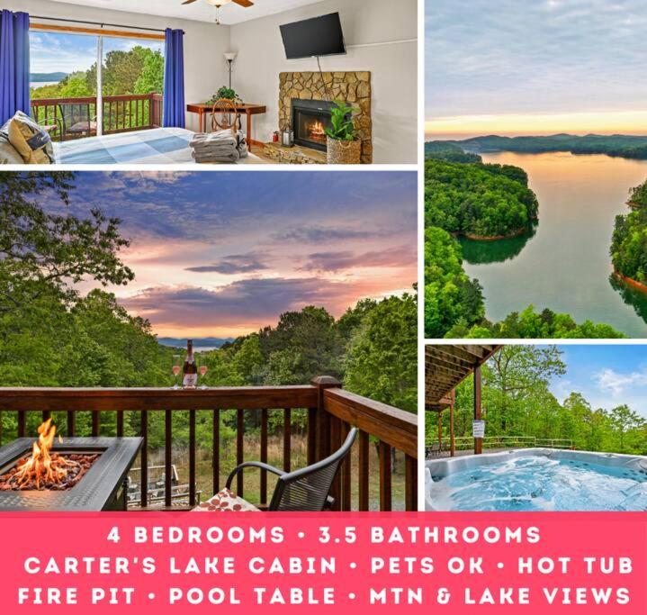 Carters Lake Cabin w/Game Room, Hot Tub, Views, Ellijay (aktualisierte
