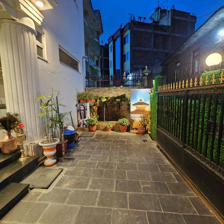 Balkón nebo terasa v ubytování Hotel Krishna Kathmandu