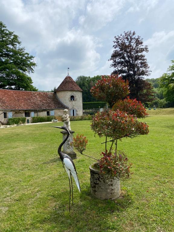 Zahrada ubytování Le Colombier de Malpas