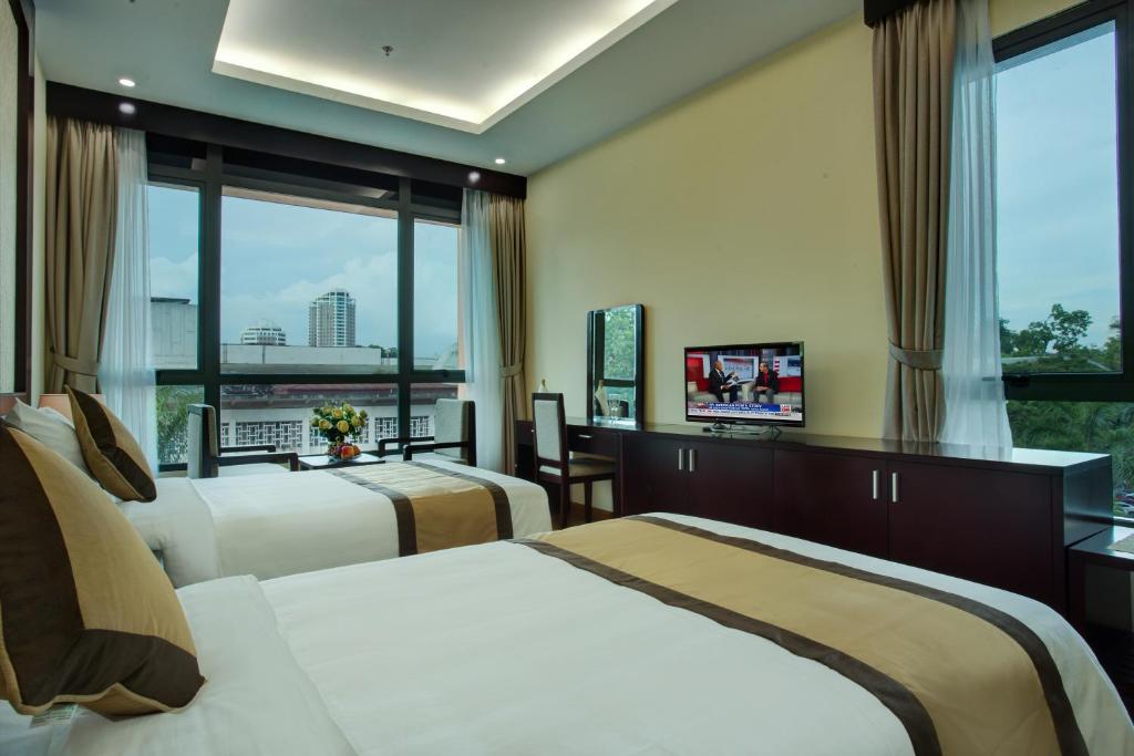 Phòng Superior 2 giường đơn nhìn ra cảnh thành phố