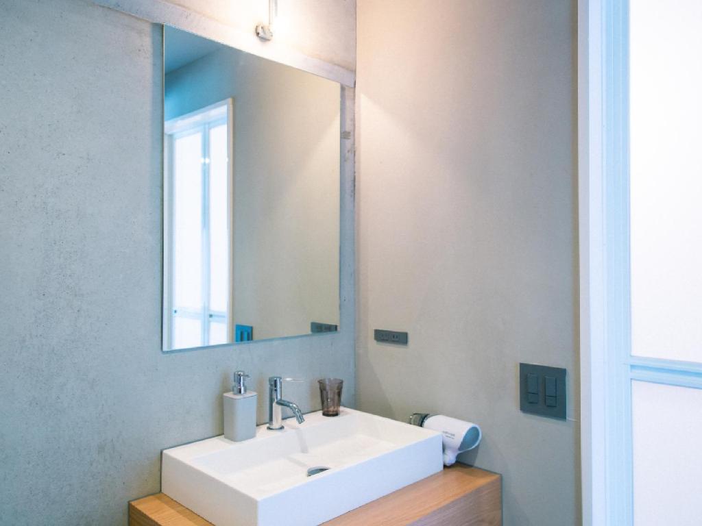 Koupelna v ubytování Kagan Hotel & Hostel