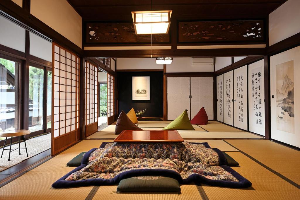 Posezení v ubytování Casa Miyama
