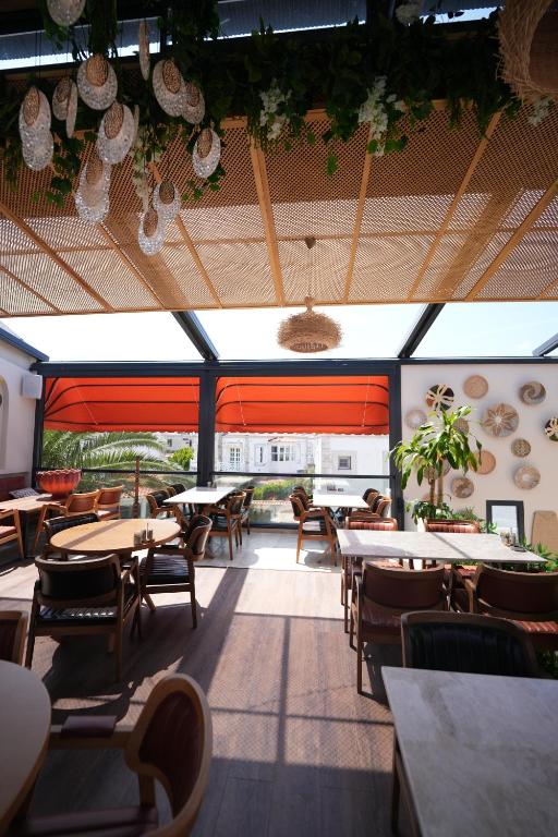 A seating area at Lal Azure Alaçatı