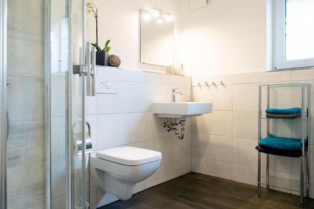 Koupelna v ubytování Ferienwohnung Epting