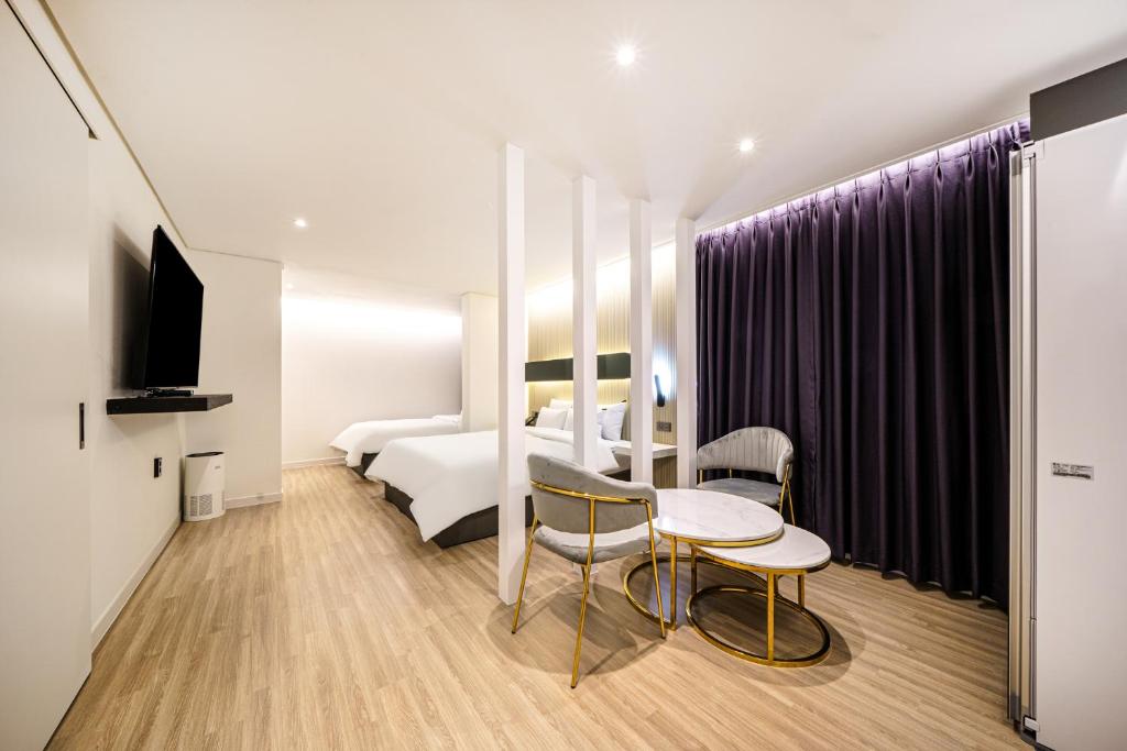 Zona d'estar a Browndot Hotel Gwangju Pungam