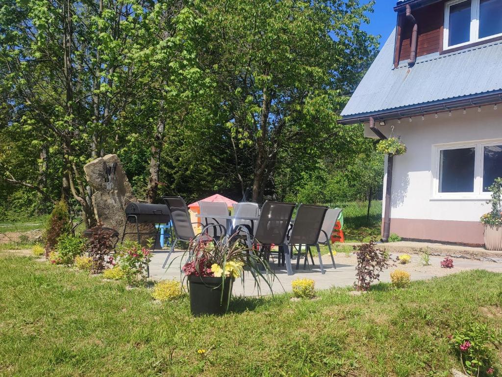 Vonkajšia záhrada v ubytovaní Bystry Domek