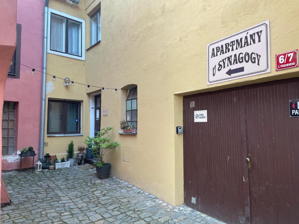Certifikát, hodnocení, plakát nebo jiný dokument vystavený v ubytování Apartmany u Synagogy
