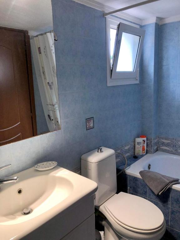 Koupelna v ubytování MIna Apartments 2 Nea Kallikrateia