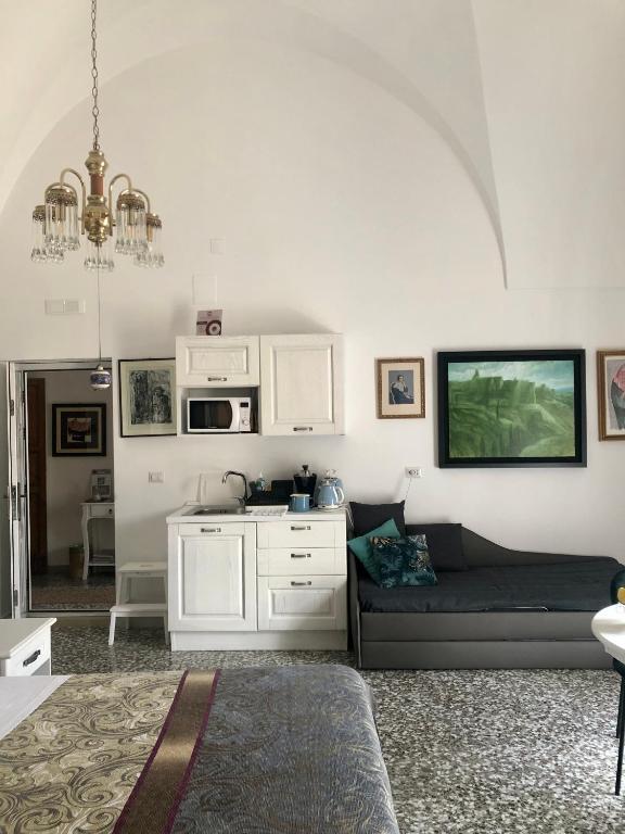 Kuchyň nebo kuchyňský kout v ubytování B&B dai Mimmi
