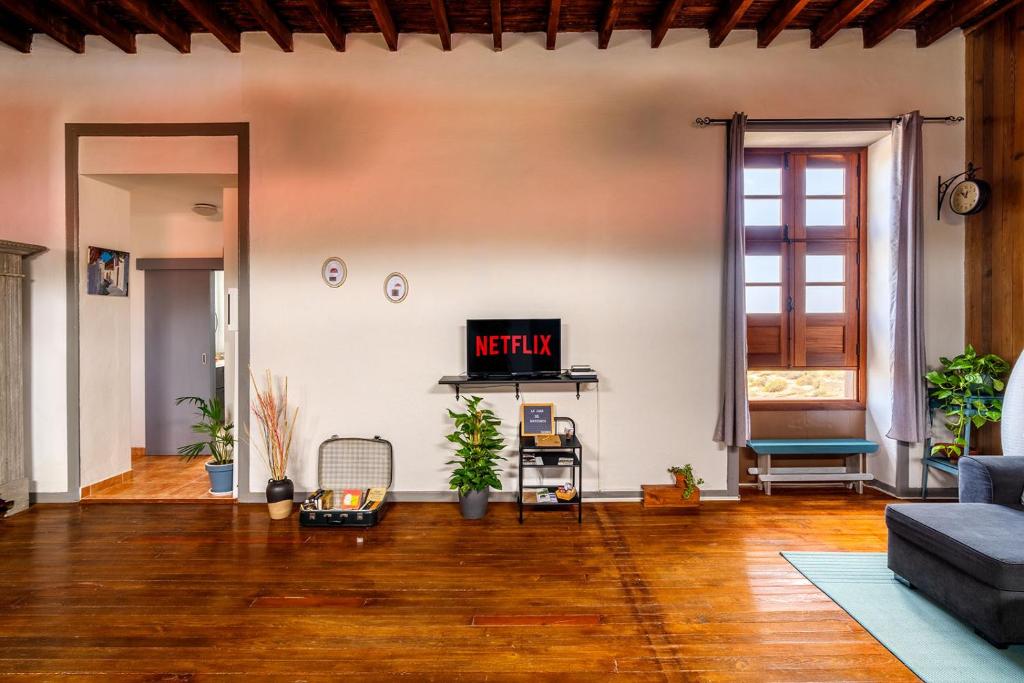 Posezení v ubytování La Casa del Barranco