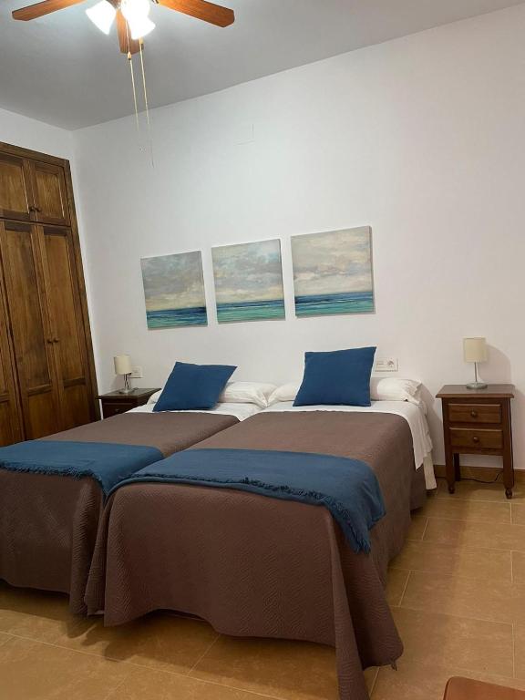 Posteľ alebo postele v izbe v ubytovaní Habitación rural en Posada Los Caballos