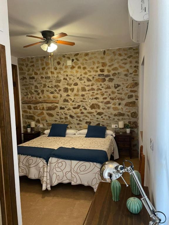 Posteľ alebo postele v izbe v ubytovaní Habitación rural en Posada Los Caballos