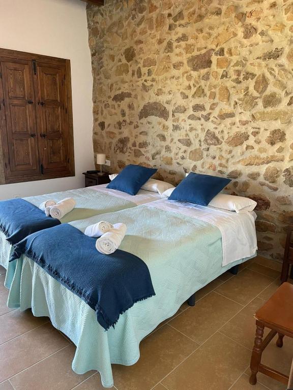 Posteľ alebo postele v izbe v ubytovaní Habitación rural en Posada Los Caballos