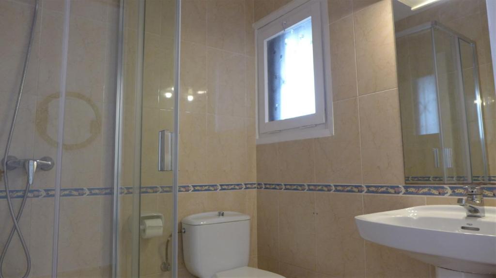 Koupelna v ubytování Apartamentos Flandria
