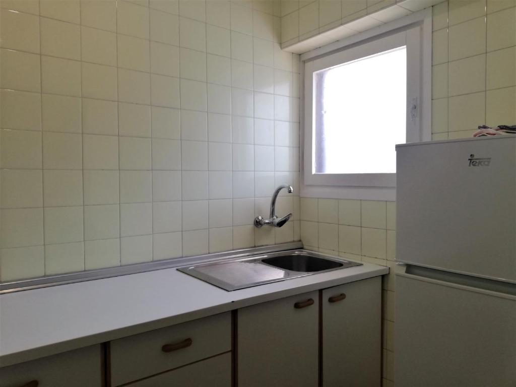 Kuchyň nebo kuchyňský kout v ubytování Apartamentos Flandria