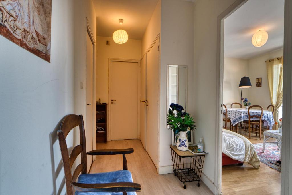 Posteľ alebo postele v izbe v ubytovaní Appartement de charme au cœur de la Corrèze