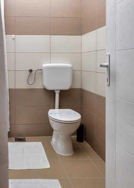 Koupelna v ubytování Vila Bor apartmani
