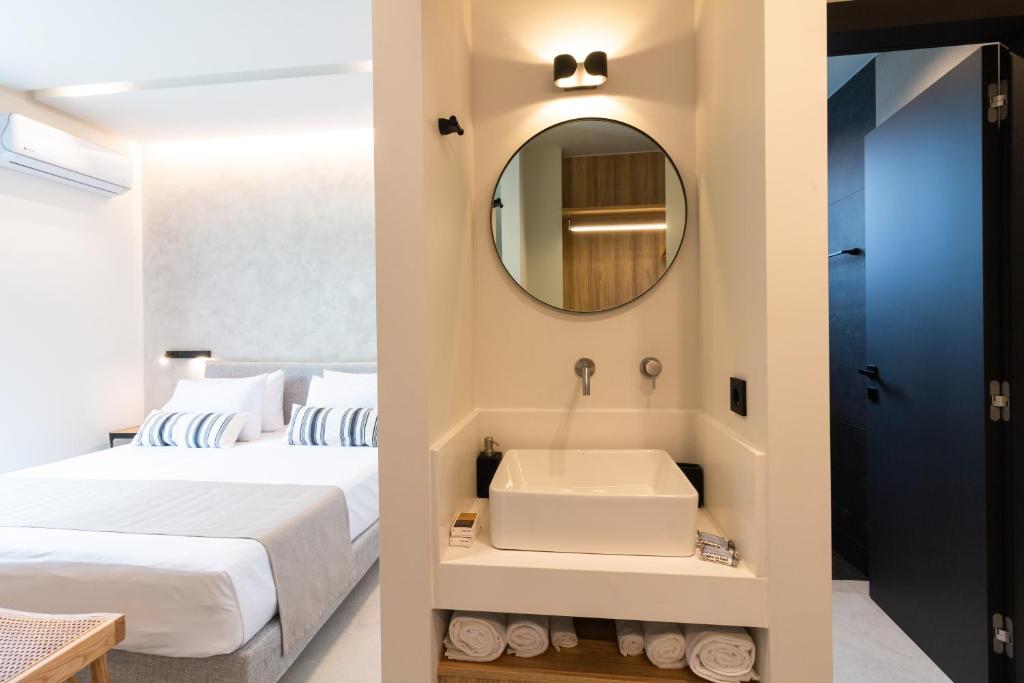 Postel nebo postele na pokoji v ubytování STALèA Luxury Villa