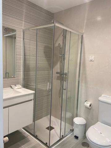 Um banheiro em Hotel Ancora Mar