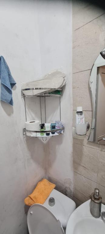 Koupelna v ubytování Viktoriahotel