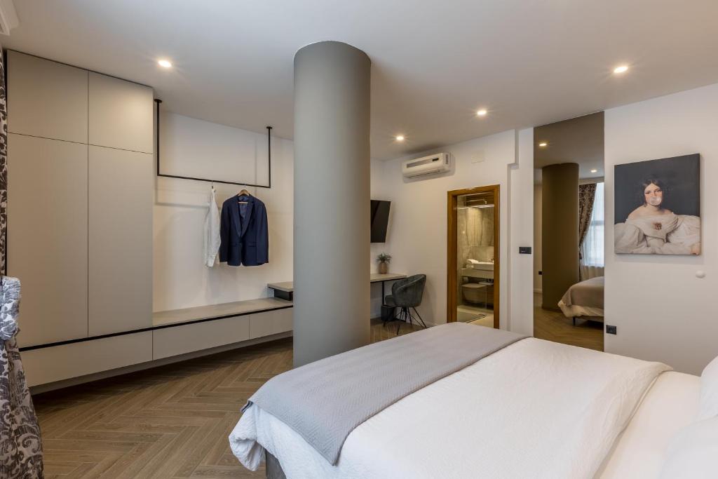 Posteľ alebo postele v izbe v ubytovaní Luxury rooms Bolero