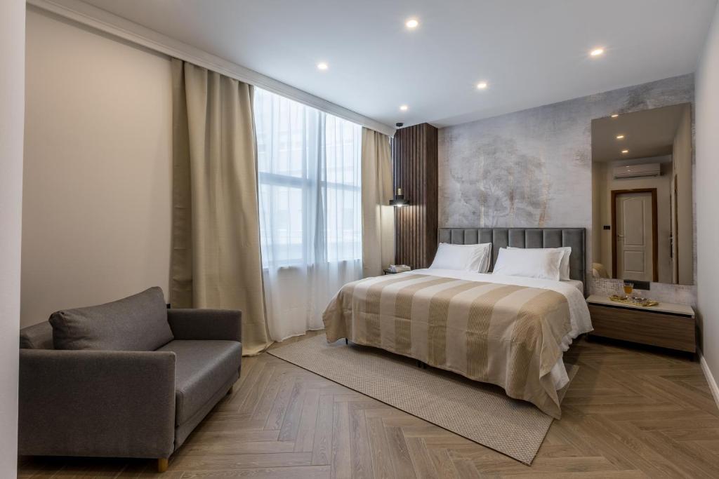 Posteľ alebo postele v izbe v ubytovaní Luxury rooms Bolero