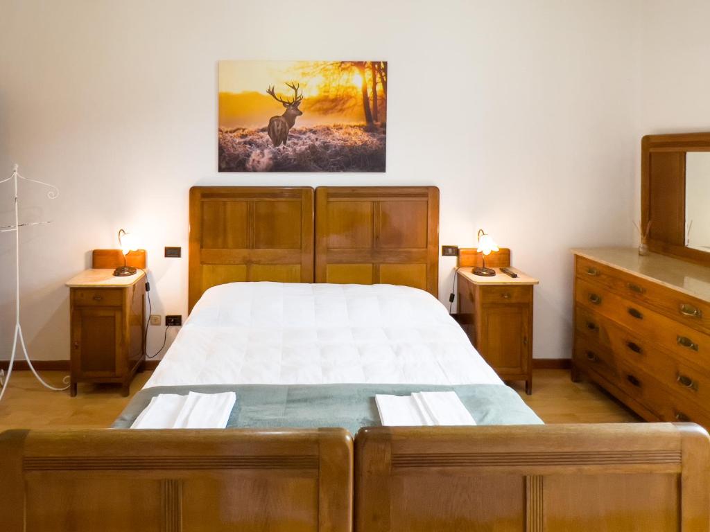 Postel nebo postele na pokoji v ubytování Monte Marsicano Hotel
