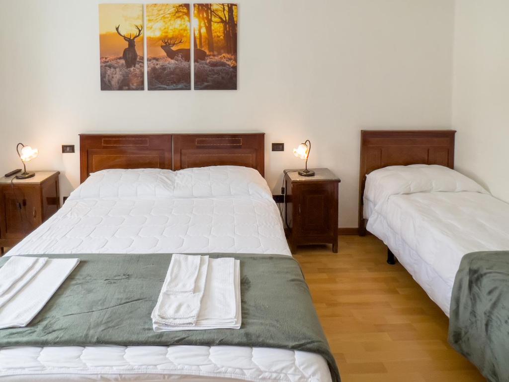 Postel nebo postele na pokoji v ubytování Monte Marsicano Hotel