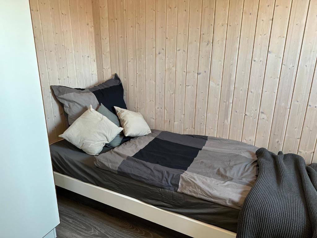 Postel nebo postele na pokoji v ubytování Nordseeperle-Ferienhaus