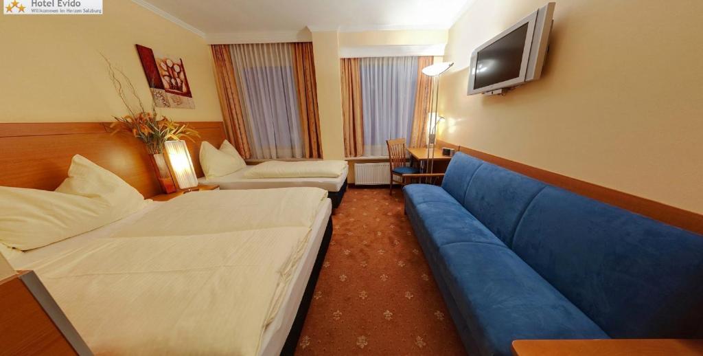 TV a/nebo společenská místnost v ubytování Hotel Evido Salzburg City Center