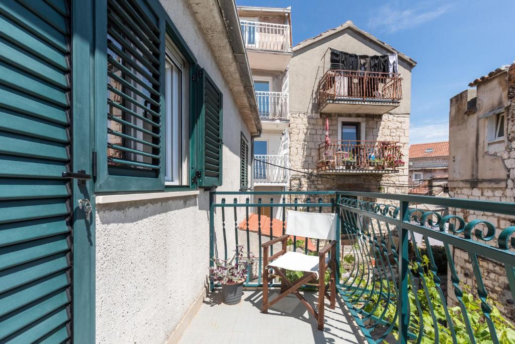 Balkón nebo terasa v ubytování Luxury apartment Silvana with beautiful garden