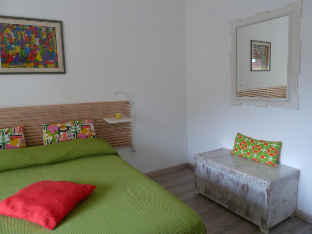 Uma cama ou camas num quarto em Stesi Vacanze