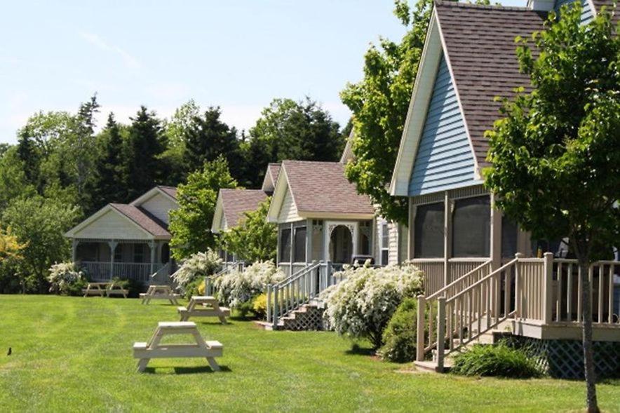 Georgetown的住宿－布魯德內爾航道木屋，院子里带野餐桌的房子