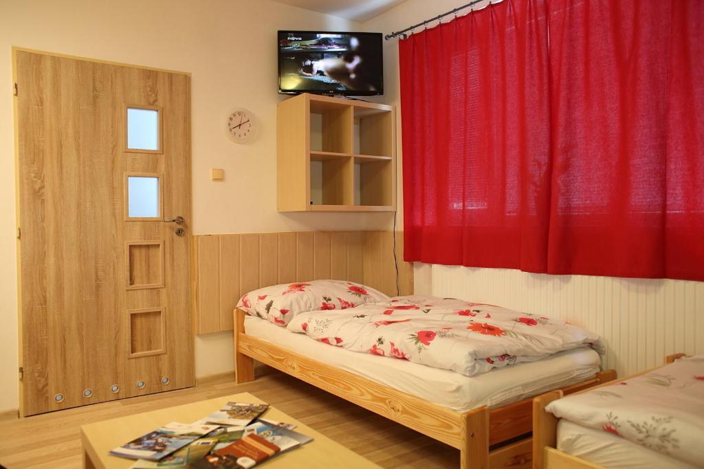 Postel nebo postele na pokoji v ubytování Ubytování v soukromí U Volného