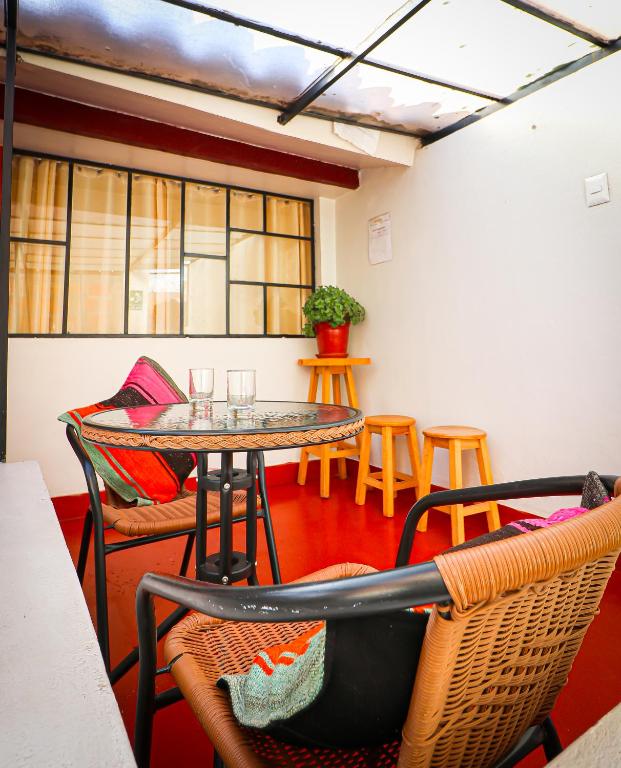Area soggiorno di Cusco Hawka Pacha hostal