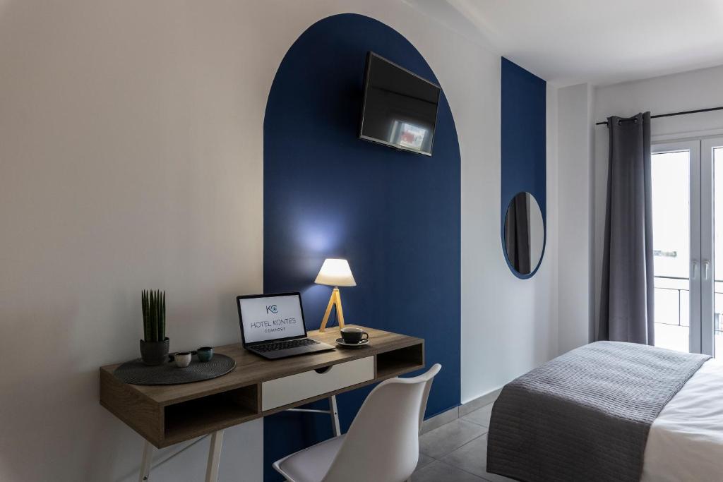 Postel nebo postele na pokoji v ubytování Hotel Kontes Comfort