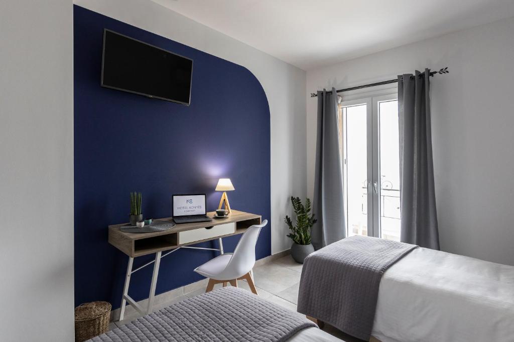 Postel nebo postele na pokoji v ubytování Hotel Kontes Comfort